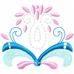 Flowers And Tree Embroidery Design 7